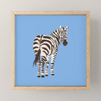 Zebra Mini Art Print Gallery Image 1