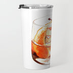 Cocktails. Old Fashioned. Watercolor Painting. Travel Mug Gallery Image 3