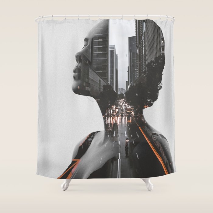 City 2 Shower Curtain Gallery Image 1
