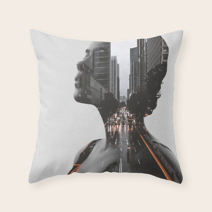 City 2 Throw Pillow Gallery Image 6