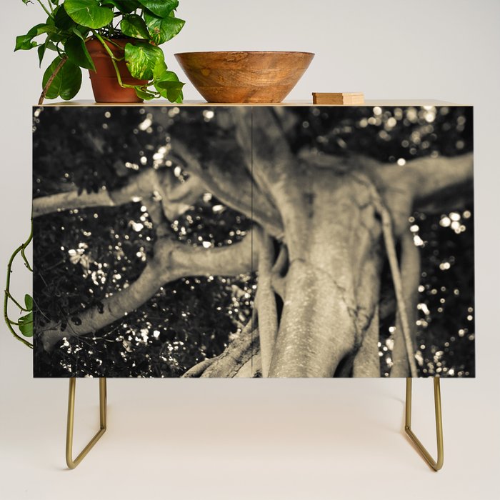 Banyan Tree II - Black and White Credenza Gallery Image 1