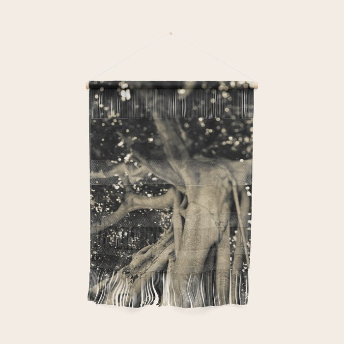 Banyan Tree II - Black and White Wall Hanging Gallery Image 1