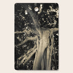 Banyan Tree II - Black and White Cutting Board Gallery Image 1