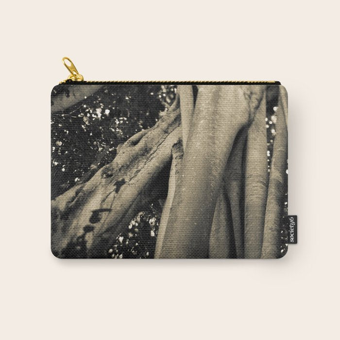 Banyan Tree II - Black and White Carry All Pouch Gallery Image 1
