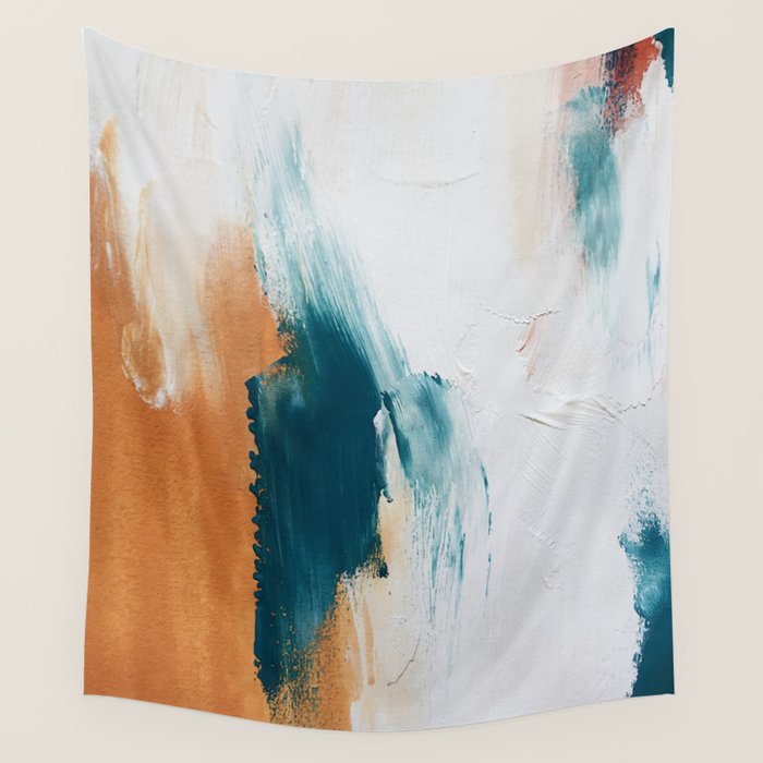 Abstract Oil Painting No.25 Wall Tapestry Gallery Image 1