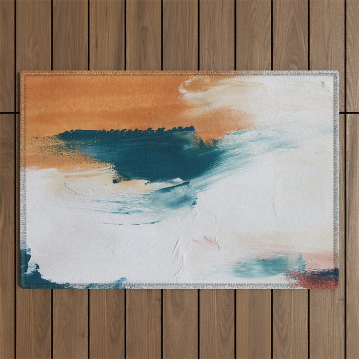 Abstract Oil Painting No.25 Outdoor Rug Gallery Image 1