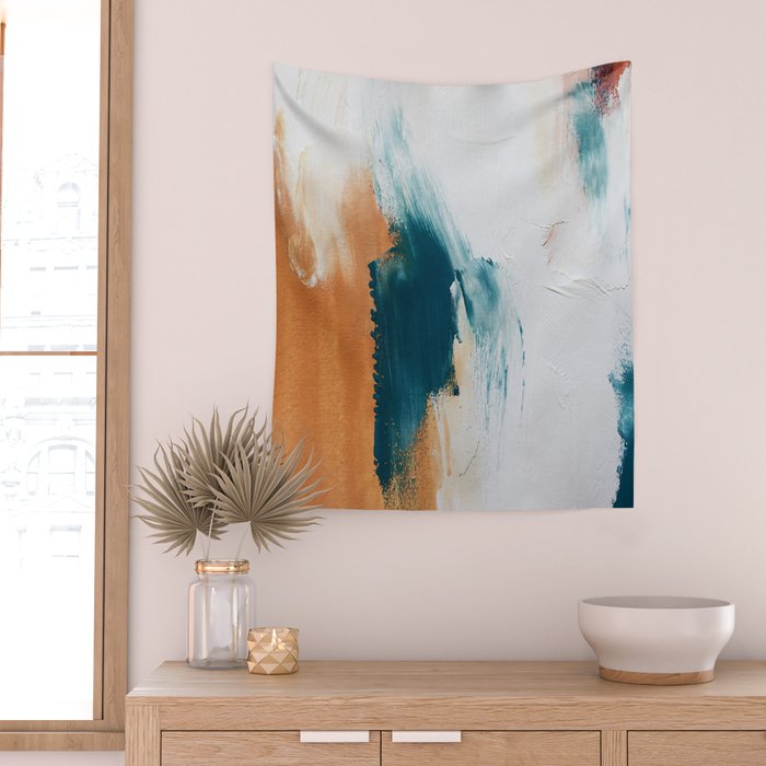 Abstract Oil Painting No.25 Wall Tapestry Gallery Image 2