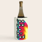 Too Rad To Be Sad - neon rainbow Wine Chiller Gallery Image 1