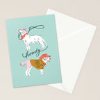 Howdy Western Cowboy Dogs Stationery Card Gallery Image 2