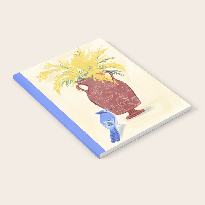Mimosa and Blue Jay Notebook Gallery Image 2