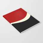Simple Waves 2 - Red & Cream Notebook Gallery Image 2