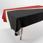 Simple Waves 2 - Red & Cream Tablecloth Gallery Image 1