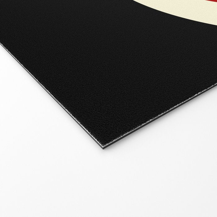 Simple Waves 2 - Red & Cream Welcome Mat Gallery Image 2