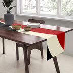 Simple Waves 2 - Red & Cream Table Runner Gallery Image 2