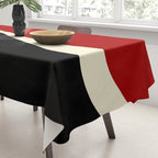 Simple Waves 2 - Red & Cream Tablecloth Gallery Image 3