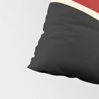 Simple Waves 2 - Red & Cream Pillow Sham Gallery Image 4