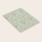 William Morris Arbutus Blue Cream Red Vintage Pattern Notebook Gallery Image 2