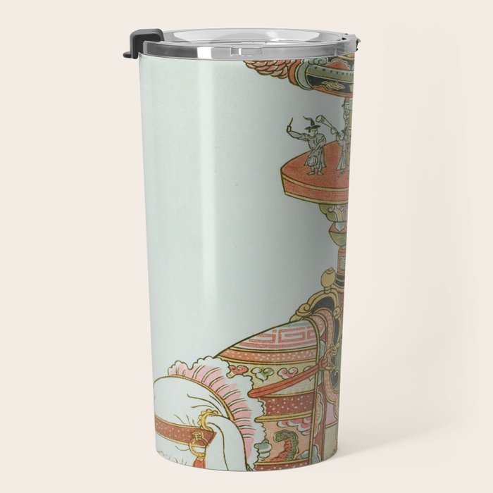 Mechanical Elephant with Festival Barge and Korean Musicians by Komatsuya Hyakki Travel Mug Gallery Image 3