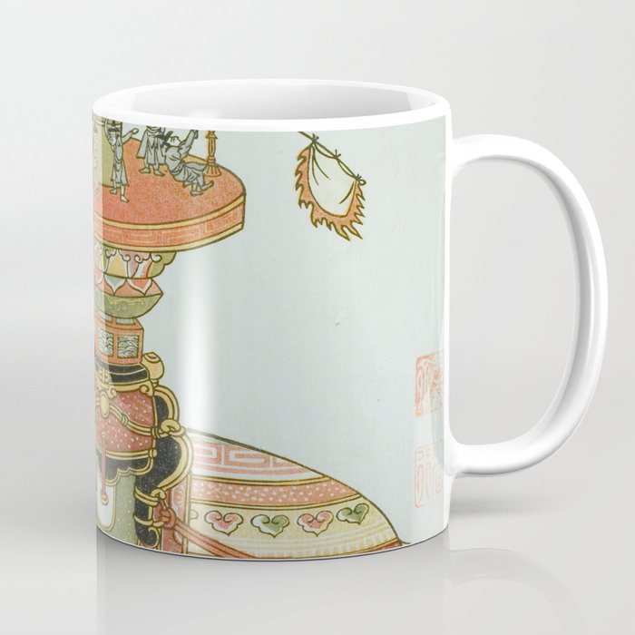 Mechanical Elephant with Festival Barge and Korean Musicians by Komatsuya Hyakki Coffee Mug Gallery Image 1