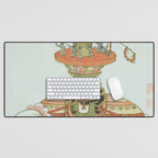 Mechanical Elephant with Festival Barge and Korean Musicians by Komatsuya Hyakki Desk Mat Gallery Image 1