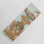 Mechanical Elephant with Festival Barge and Korean Musicians by Komatsuya Hyakki Yoga Mat Gallery Image 1