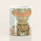 Mechanical Elephant with Festival Barge and Korean Musicians by Komatsuya Hyakki Coffee Mug Gallery Image 4