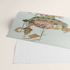 Mechanical Elephant with Festival Barge and Korean Musicians by Komatsuya Hyakki Wrapping Paper Gallery Image 2