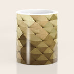 Triangles Yellow Brown Olive Green Coffee Mug Gallery Image 4
