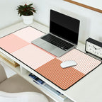 Color Block Line Pattern V Desk Mat Gallery Image 2