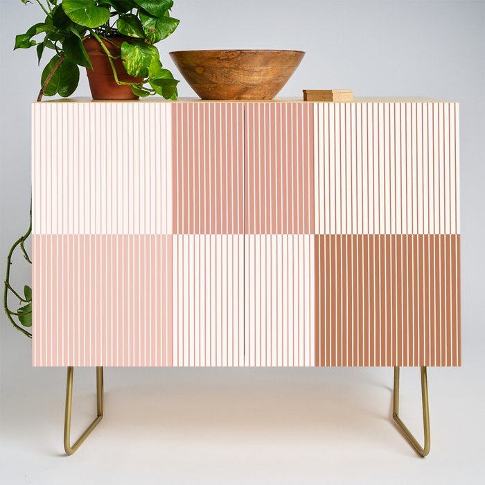 Color Block Line Pattern V Credenza Gallery Image 1
