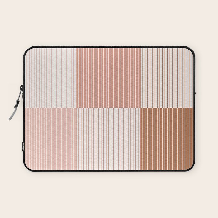 Color Block Line Pattern V Laptop Sleeve Gallery Image 1