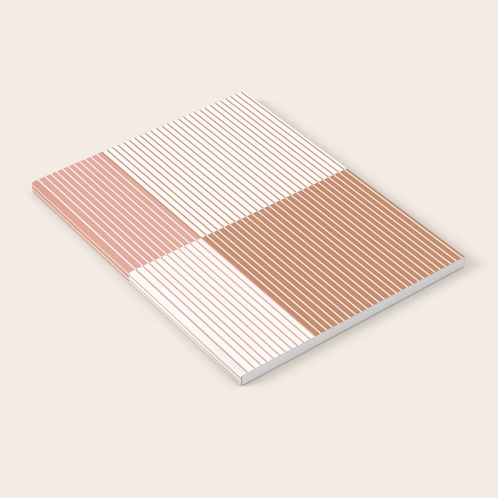 Color Block Line Pattern V Notebook Gallery Image 1