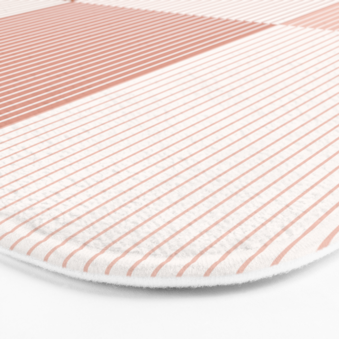 Color Block Line Pattern V Bath Mat Gallery Image 3