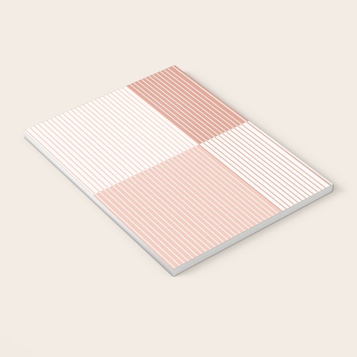 Color Block Line Pattern V Notebook Gallery Image 3
