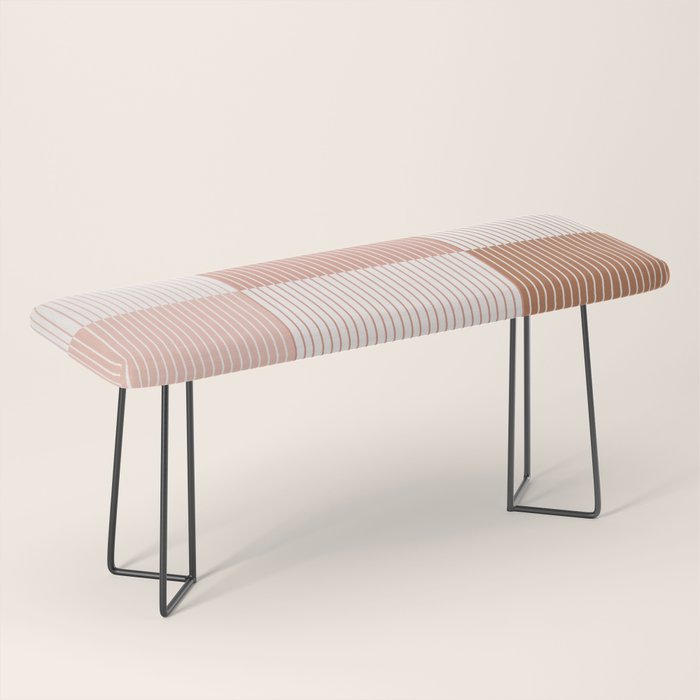 Color Block Line Pattern V Bench Gallery Image 1