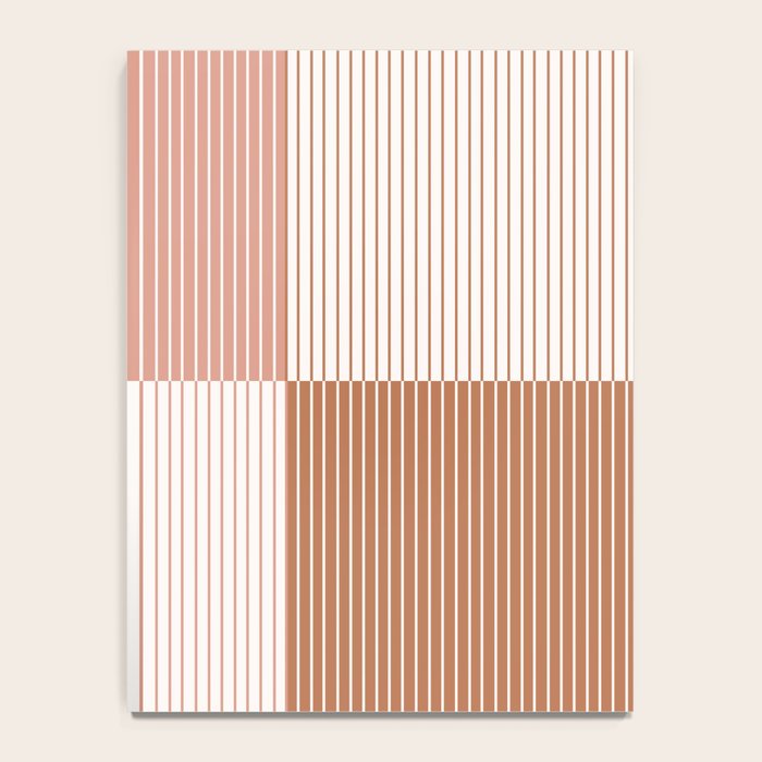 Color Block Line Pattern V Notebook Gallery Image 4