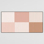 Color Block Line Pattern V Desk Mat Gallery Image 3