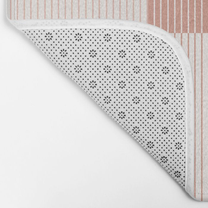 Color Block Line Pattern V Bath Mat Gallery Image 2