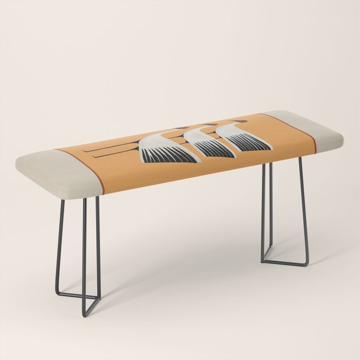 Striped Bird Trio II Bench Gallery Image 1