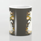 Swan Dance - Charcoal Black Background Coffee Mug Gallery Image 4
