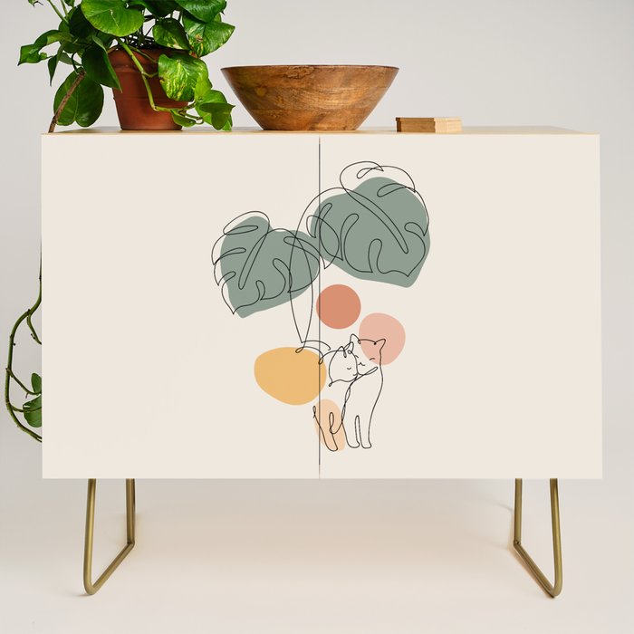 Cat and Plant 36 Credenza Gallery Image 1