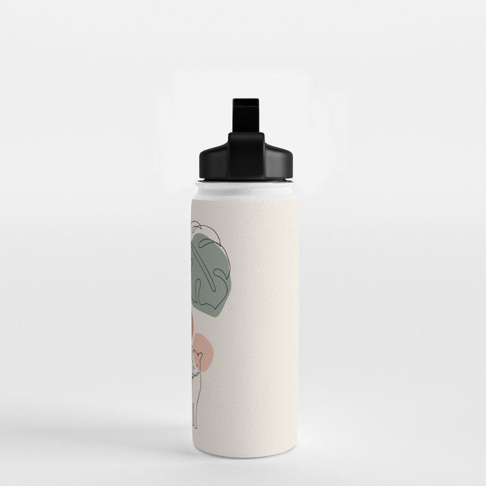 Cat and Plant 36 Water Bottle Gallery Image 2