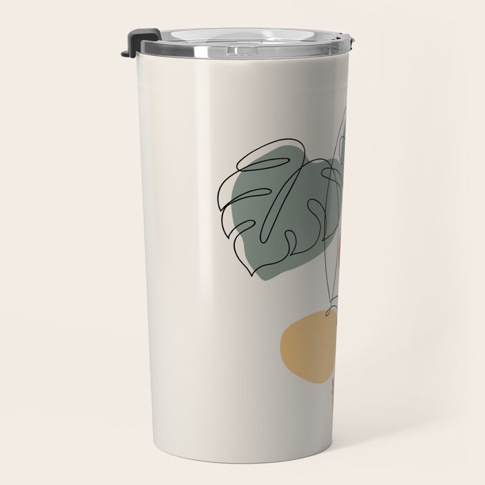 Cat and Plant 36 Travel Mug Gallery Image 3