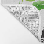 Plants in Black and White Vases Bath Mat Gallery Image 2
