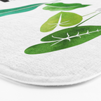 Plants in Black and White Vases Bath Mat Gallery Image 3