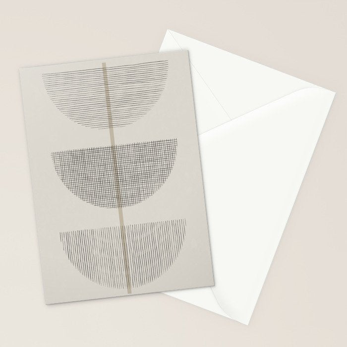 Geometric Composition III Stationery Card Gallery Image 2