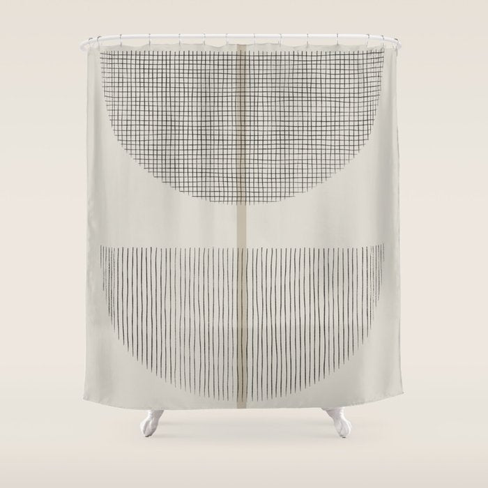 Geometric Composition III Shower Curtain Gallery Image 1