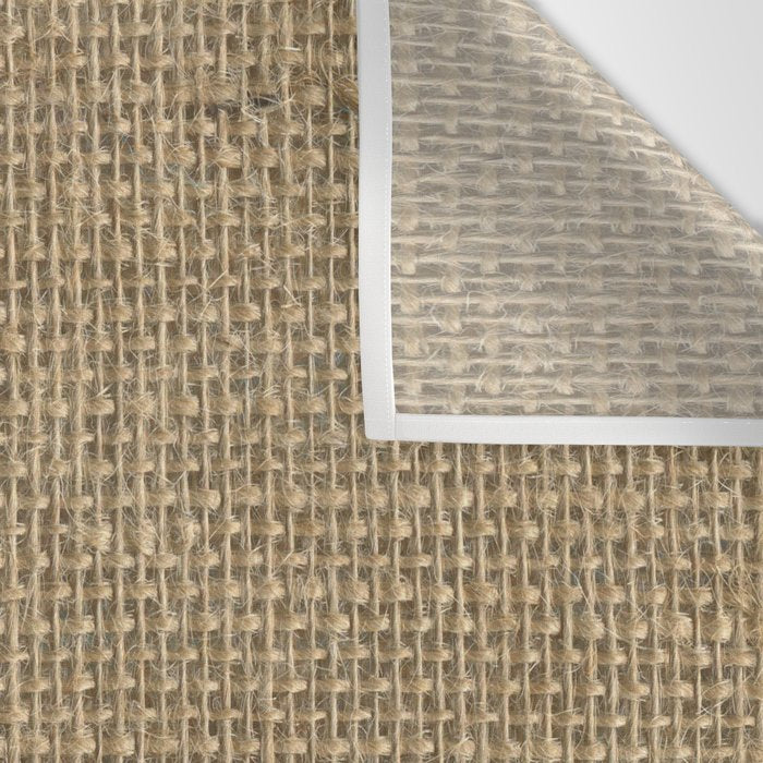 Natural Woven Beige Burlap Sack Cloth Wall Tapestry Gallery Image 3