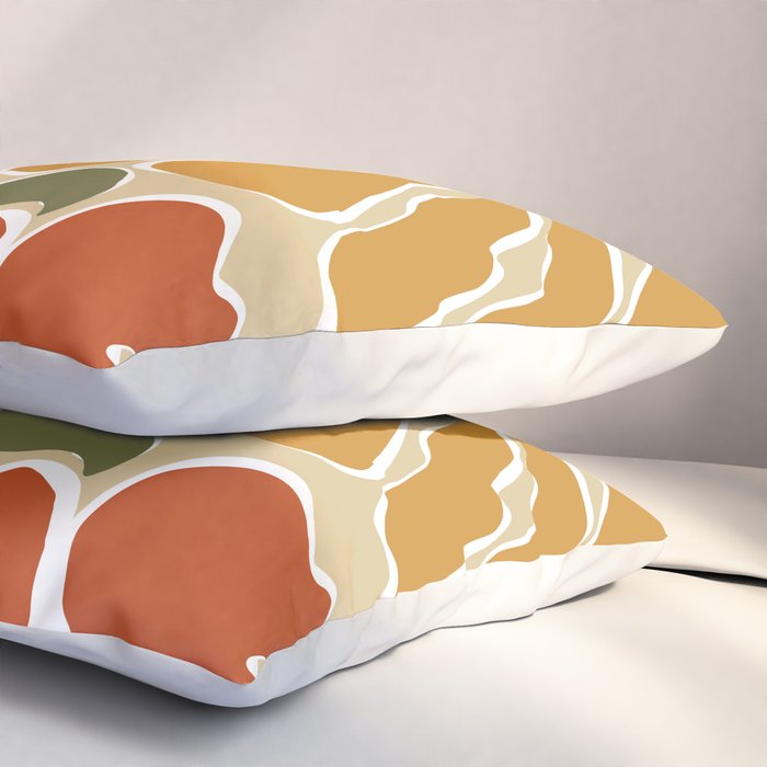 Bold Garden from 70s Pillow Sham Gallery Image 3
