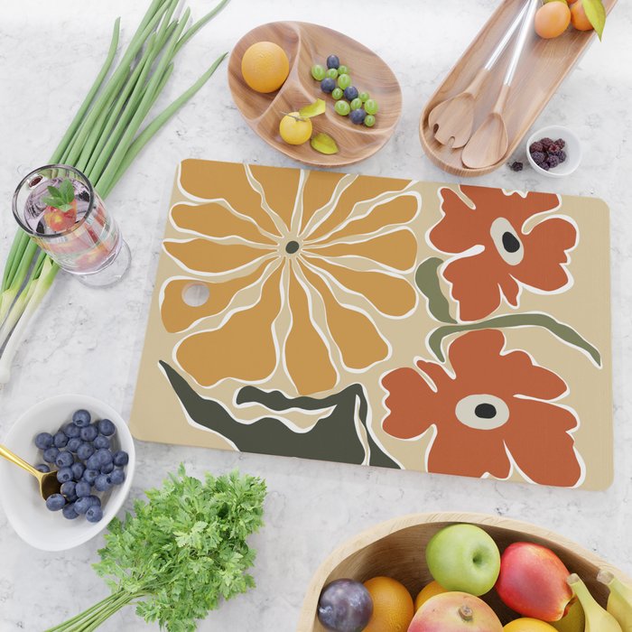 Bold Garden from 70s Cutting Board Gallery Image 2